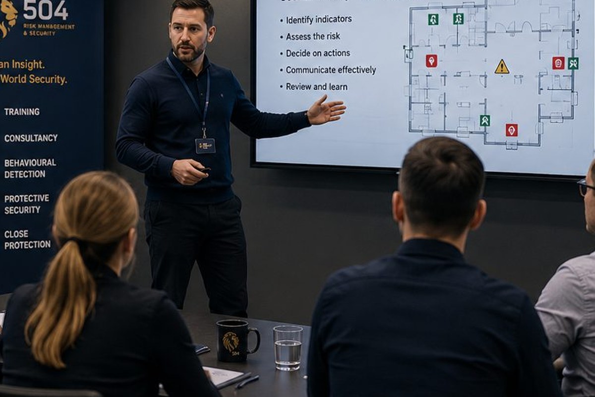 Tabletop exercise training session